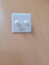 Perlenohrstecker 585 weißgold gebraucht kaufen  Speyer