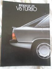 Renault turbo brochure for sale  KINGS LANGLEY