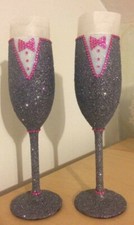 Flûtes champagne paillettes d'occasion  Expédié en France