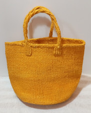 Yellow woven bag for sale  TONBRIDGE