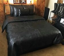 LENÇOL DE COURO MACIO NAPPA REAL LEATHER QUEEN SIZE COM DOIS TRAVESSEIROS comprar usado  Enviando para Brazil