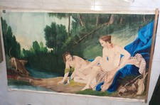 Olio tela riproduzione usato  Schivenoglia