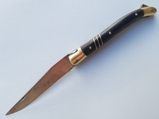 COUTEAU ANCIEN LAGUIOLE CALMELS 10 MDLL.OR 11 cm 2 pièces Knife Messer Coltello, usado comprar usado  Enviando para Brazil