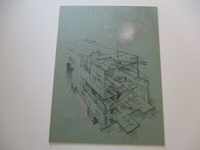 ESPAÇO ARQUITETÔNICO DESENHO ANTHONY POWELL? MOD ILUSTRAÇÃO DE METAL VINTAGE comprar usado  Enviando para Brazil