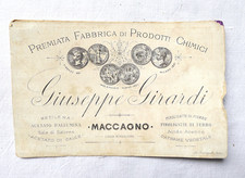 Antico biglietto visita usato  Cremona