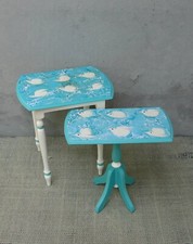 Conjunto de Mesas Nest, Móveis Náuticos, Mesas de Apoio com Arte Marmorizada comprar usado Conjunto de Mesas Nest, Móveis Náuticos, Mesas de Apoio com Arte Marmorizada comprar usado  Enviando para Brazil