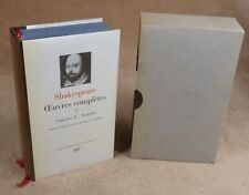 Pleiade shakespeare oeuvres d'occasion  Beaurieux