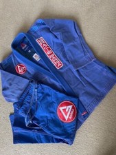 GRACIE BARRA Equipe GB Atleta Jiu Jitsu Gi AZUL Adulto Tamanho A4 comprar usado  Enviando para Brazil