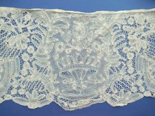 XVIII-wieczna brabancja koronkowa alba falbanka - 10 3/8" (26,5 cm) Głębokość na sprzedaż  Wysyłka do Poland