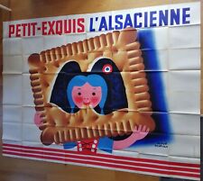 Alsacienne biscuits affiche d'occasion  Prades