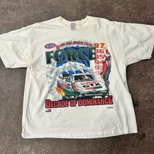 Camiseta autografada 1997 Force NHRA Drag Racing, usado comprar usado  Enviando para Brazil