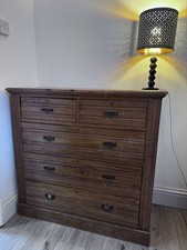 large chest wooden solid for sale  WELLINGBOROUGH