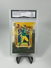 2020 Panini Chronicles Jordan Love Gridiron Kings Packers Rookie Gem Estado perfeito 10! comprar usado  Enviando para Brazil