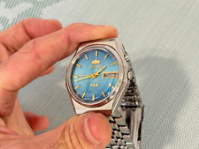 Usado, Funcionando raro Oriente 3 estrelas cristal vintage automático 21 joias relógio masculino Japão comprar usado  Enviando para Brazil