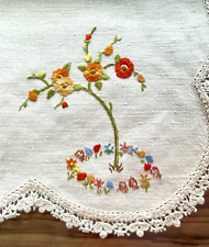 Vintage embroidered doily for sale  MORECAMBE