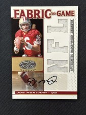 Parche de tela del juego certificado Joe Montana 2007 automático 49ers patio #fog-124 3/5 segunda mano  Embacar hacia Mexico