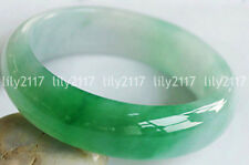 Hermoso brazalete de piedras preciosas de jadeíta verde natural 56-62 mm joyería segunda mano  Embacar hacia Mexico