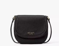 KATE SPADE Nova York - Bolsa de Selim Pequena Roleta Preta Custo Original $139 comprar usado  Enviando para Brazil
