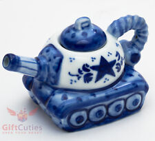Porcelain gzhel teapot for sale  Panorama City