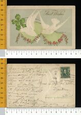V4169 cartolina augurale usato  Verrua Savoia