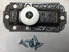 Trava de armário antiga Eastlake ferro fundido porcelana ferragens armário trava #J35 comprar usado Trava de armário antiga Eastlake ferro fundido porcelana ferragens armário trava #J35 comprar usado  Enviando para Brazil