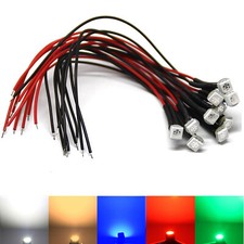 5050 SMD LED mit Kabel Widerstand warmweiß rot grün weiß LED Kabel 12V Volt DC comprar usado  Enviando para Brazil