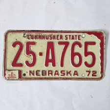 1972 nebraska license for sale  North Stonington