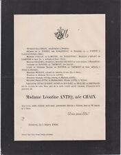 1906 faire part d'occasion  Toulouse-