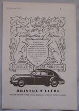 1951 bristol litre for sale  DARWEN