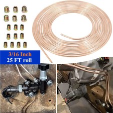 Bobina de rolo de 25 pés EUA 3/16"OD cobre níquel tubo de linha de freio + 16 peças acessórios de porcas comprar usado  Enviando para Brazil