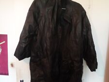 Manteau cuir noir d'occasion  Ceaucé