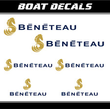 Decalcomania beneteau set usato  Spedire a Italy