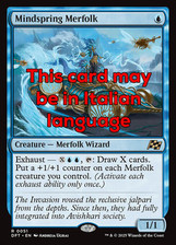 Mtg mindspring merfolk usato  Italia