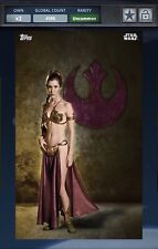 Usado, Tarjeta #4 Princesa Leia Slave Topps 2016 Star Wars Trader Digital Crestas Galácticas segunda mano  Embacar hacia Argentina