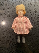Boneca antiga mignonette, miniatura, casa de bonecas Bisque boneca de brinquedo russa, usado comprar usado  Enviando para Brazil
