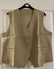 Beige waistcoat new for sale  BODMIN