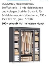 Songmics stoffschrank braun gebraucht kaufen  Neubörger