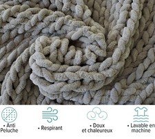Plaid grosse maille d'occasion  Nouaillé-Maupertuis