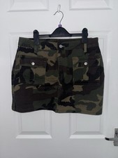 Camo denim skirt for sale  DEWSBURY