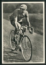 Cartolina gino bartali usato  Bologna
