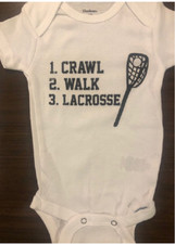 macacão de bebê crawl walk lacrosse ® infantil peça única roupa chuveiro presente comprar usado  Enviando para Brazil