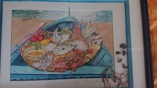 Tableau encadré bouillabaisse d'occasion  Nîmes