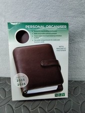 Brown leather organiser for sale  BOURNEMOUTH