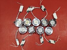 9er Set LED Einbau Strahler Set 3x1W mit LED-Driver GX, usado comprar usado  Enviando para Brazil