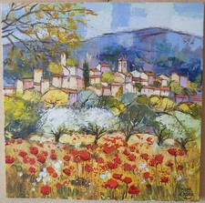 Tableau huile toile d'occasion  Parthenay