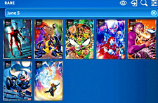 Topps Marvel Collect Topps Now 2024 JUNHO 5 PRATA RARA 7 CONJUNTO DE CARTAS DIGITAL, usado comprar usado  Enviando para Brazil