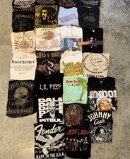 Usado, Lote de 24 camisetas de música banda de rock revenda atacado turnê concerto camiseta festival de música comprar usado  Enviando para Brazil