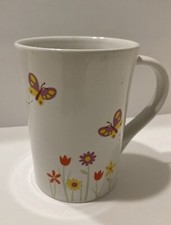 Caneca de café Signature Spring Bloom borboleta floral 3 1/2" x 4 1/2" comprar usado  Enviando para Brazil