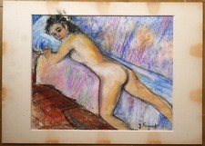 Grand tableau pastel d'occasion  Toulon-
