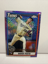 Usado, 2025 Topps Series One David Festa T90C-90 Chrome Mojo refrator novato Minnesota comprar usado  Enviando para Brazil